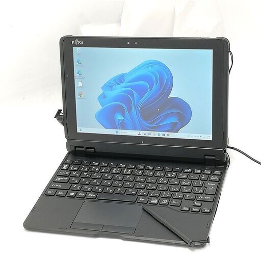 赤字覚悟 日本製 10.1型ワイド タブレット 富士通 ARROWS Tab Q509/VE 中古美品 Celeron Bluetooth Webカメラ Windows11 Office バッテリー良好