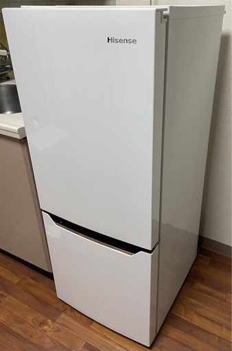 冷蔵庫 パールホワイト [150L /2ドア /右開きタイプ/Hisense]