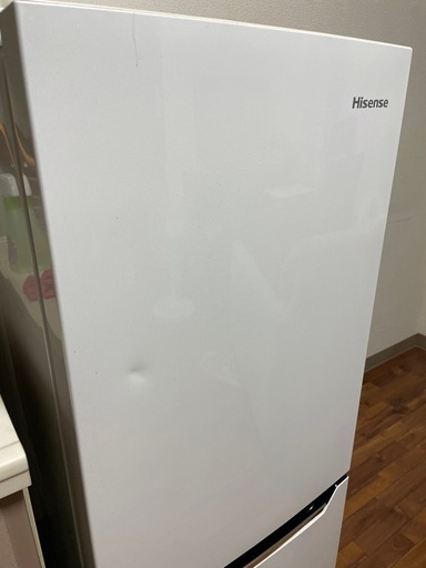 冷蔵庫 パールホワイト [150L /2ドア /右開きタイプ/Hisense]