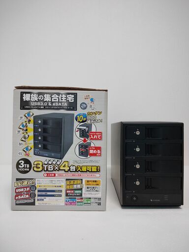 裸族の集合住宅 USB3.0＆eSATA (CRSJ35EU3)を譲ります。