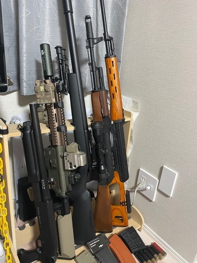 ①美品 電動ガン エアガン 装備品まとめセット