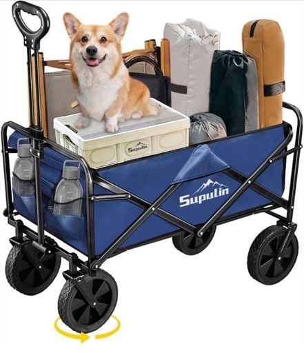 【お話中】新品未使用✨キャリーワゴン キャリーカート 100L 耐荷重100kg アウトドアワゴン