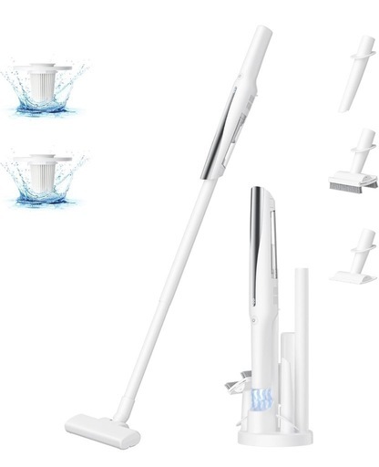掃除機 コードレス収納スタンド付き 自走式 0.8kg 28Kpa強力吸引