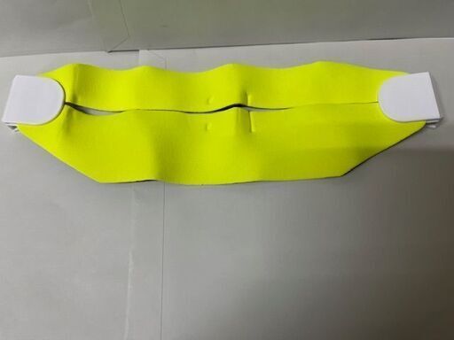 ヘルメット用バンド　蛍光黄色