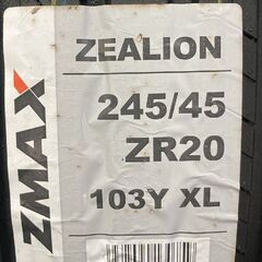 新品】札幌発 引取可 2024年製 ZMAX ZEALION 245/45ZR20 103Y 20インチ 