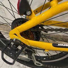 ◆🔶期間限定・特別価格🔶◆HUMMER/ハマー 折り畳み自転車 20インチ イエロー 小径太タイヤ