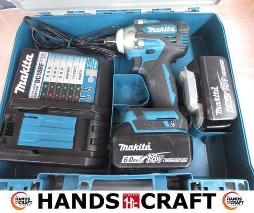 マキタ makita TW300D インパクトレンチ 中古品 バッテリ18V 6.0Ah二個/充電器付き 【ハンズクラフト宜野湾店】
