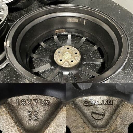 SUBARU STI 純正ホイール 18インチ 4本 7.5J5HPCD100+55 インプレッサ 