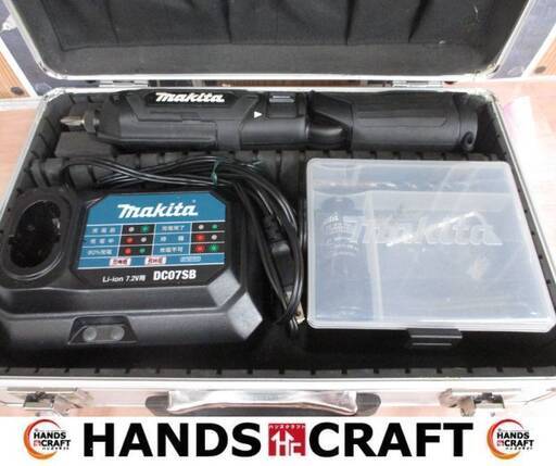 マキタ makita TD022D ペンインパクトドライバ 中古美品 バッテリ7.2V二個/充電器付き ブラック 【ハンズクラフト宜野湾店】