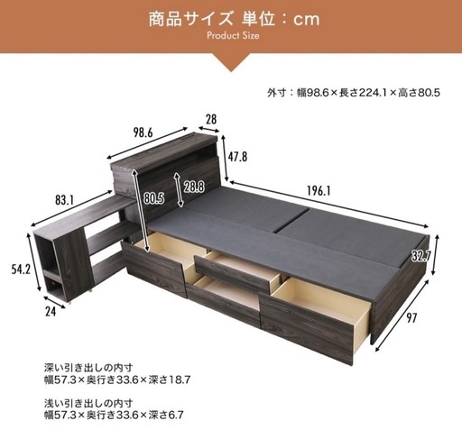 【ネット決済】楽天で購入したベッドフレーム