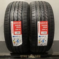 【新品】札幌発 引取可 2024年製 FRONWAY EURUS 08 245/40ZR20 99W 20インチ 夏タイヤ 2本 アルファード等 バラ売り可　(MTG606)クレジットカード QRコード決済可能