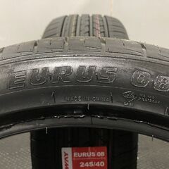 【新品】札幌発 引取可 2024年製 FRONWAY EURUS 08 245/40ZR20 99W 20インチ 夏タイヤ 2本 アルファード等 バラ売り可　(MTG606)クレジットカード QRコード決済可能