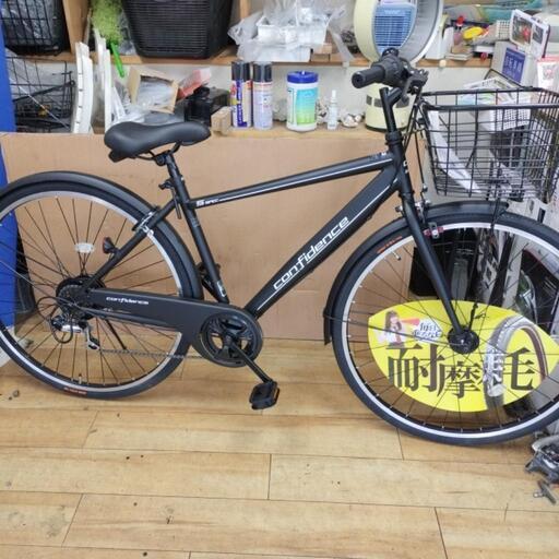[受渡し完了しました] 新車 地域最安値です クロスバイク コンフィデンスS 6段変速 LEDオートライト付