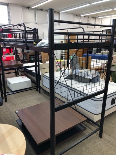 【店頭受け渡し】（264）高さ2パターン調節可能！　ロフトベッド　中古品