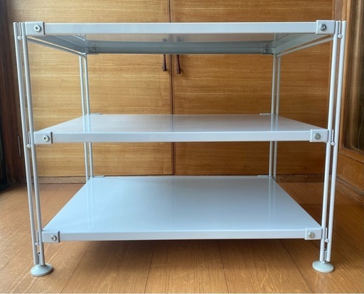 無印良品　muji  スチール　ユニットシェルフ　ミニ　グレー