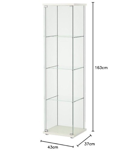 【売ります】IKEA ガラス展示棚