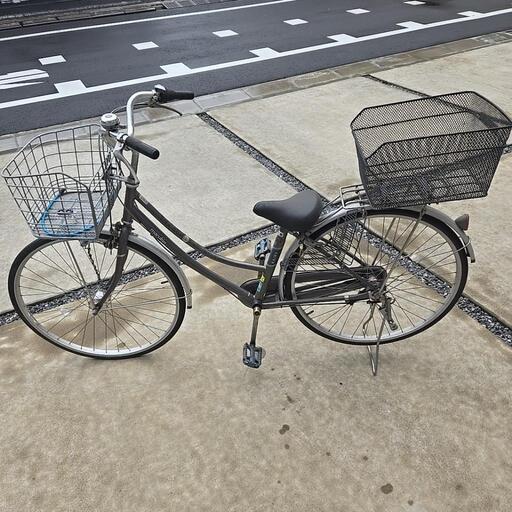 自転車 27インチ ３段階ギアチェン 鍵付き