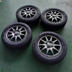 ブリジストン最上級スタッドレスVRX3 155/65R13 アルミホイール軽自動車用4本　1シーズンのみ使用