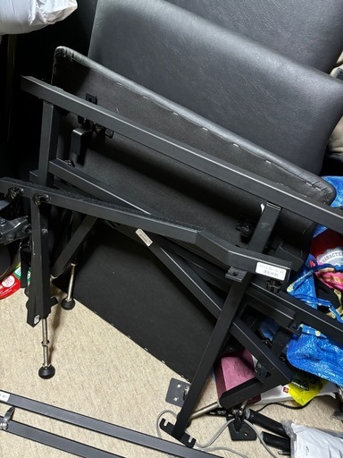 N-VAN JJ1 ベッドキット 助手席側用 2分割式 黒 車中泊用