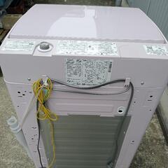 AQUA 全自動洗濯機 可愛いピンク ガラストップ 2020年製 7.0kg AQW-GS7E8 アクア 