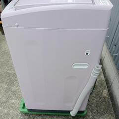 AQUA 全自動洗濯機 可愛いピンク ガラストップ 2020年製 7.0kg AQW-GS7E8 アクア 