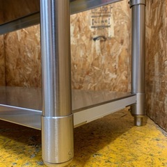 a(6637) ステンレス作業台 業務用 調理台 厨房 W1200D450H800 ステンレステーブル 3段 キッチン作業台 直接引き取り歓迎 大阪