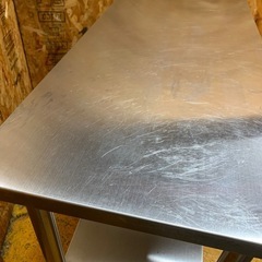 a(6637) ステンレス作業台 業務用 調理台 厨房 W1200D450H800 ステンレステーブル 3段 キッチン作業台 直接引き取り歓迎 大阪