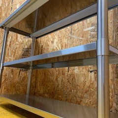 a(6637) ステンレス作業台 業務用 調理台 厨房 W1200D450H800 ステンレステーブル 3段 キッチン作業台 直接引き取り歓迎 大阪