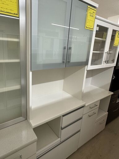 ジモティ来店特価!!　食器棚　松田家具　ホワイト　　J-0909