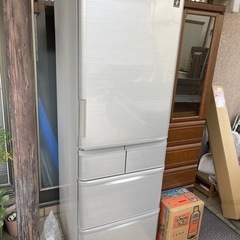 中古　シャープ　ノンフロン冷凍冷蔵庫 SJ-W412E-S