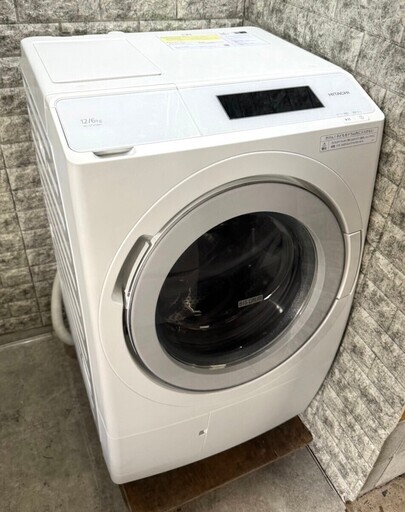 【高年式 美品】大阪送料無料★3か月保障付き★洗濯機★2023年★日立★12kg★BD-STX120HR★S-327