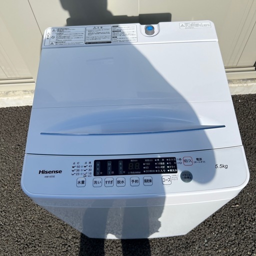 ★ハイセンス◆ステンレス槽洗濯機◆5.5kg◆HW-K55E◆2021年