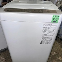 No.0246   20年パナソニック洗濯機5kg(配送、設置)無料❗️