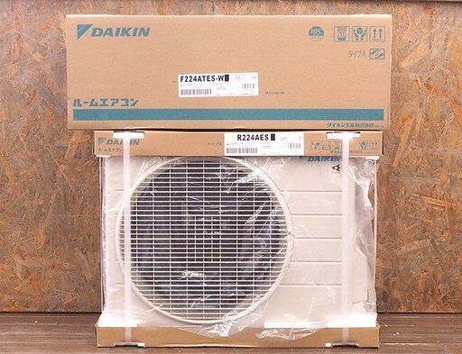 新品未使用 ダイキン/DAIKIN ルームエアコン Eシリーズ S224ATES-W ホワイト 2024年モデル 冷暖房 6畳程度 100V
