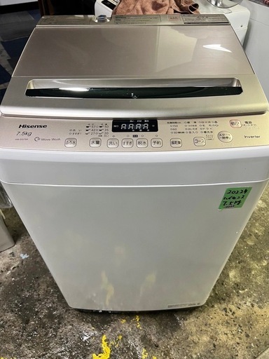 No.0094  22年洗濯機7.5kg(配送、設置)無料❗️