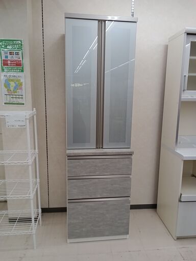*お値段見直しました★ジモティ割あり★  食器棚 グレー×ホワイト W58×D49×H199 クリーニング済み TC4708