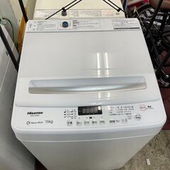 安心の1年保証付き！！ Hisense 7.5kg全自動洗濯機 HW-G75C 2022年製