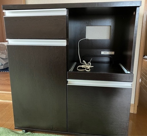 キッチン収納　カウンター　ブラウン　美品\n