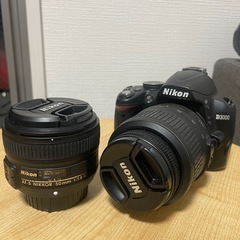 【今日まで破格出品】Nikon D3000 レンズ2点付き 超美品
