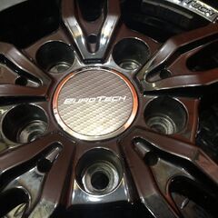 EURO TECH ユーロテック 社外ホイール 16インチ 4本 6.5J5HPCD112+48 ブラック VW/ゴルフトゥーラン等　(VHD446)
