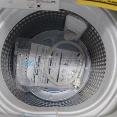 J8093 【アウトレット品】  6ヶ月保証付き！ AQUA アクア 全自動洗濯機 AQW-KS6P(W)　ホワイト　洗濯容量：6.0kg （参考価格43,780円） 2023年製 動作確認　クリーニング済み　【リユースのサカイ柏店】