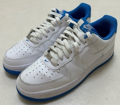 NIKE AIR FORCE 1 ’07 WHITE/WHITE-LT PHOTO BLUE DR9867-101 28cm