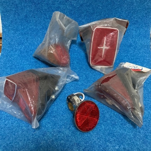 昭和レトロスーパーカー用/シティーサイクル用後方反射板5個set/バラ売り不可/
