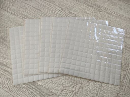 新品未使用　3Dタイルシール　diy 白　ホワイト　DIY　5枚セット