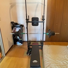 ベンチプレスとバーベルセット