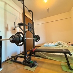 ベンチプレスとバーベルセット