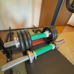 ベンチプレスとバーベルセット