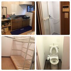 川口市　シェアハウス　男　短期間もOK　１日2,000円　賃料3万円，光熱水費1万円