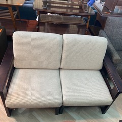 北海道民芸家具【2人掛けペアソファー】