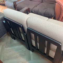 北海道民芸家具【2人掛けペアソファー】